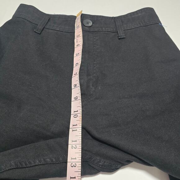 Zara Women’s Black Wide Leg Raw Hem High waisted Jeans Size 8 Boho Grunge Y2K - Picture 4 of 8